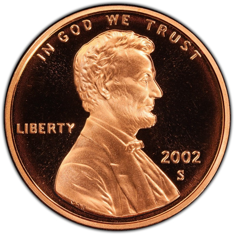 2002-S Proof Lincoln Memorial Cent 1C