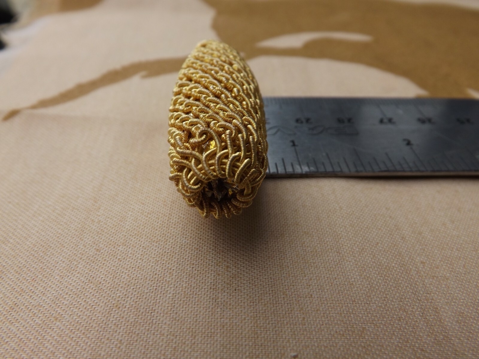 British Army Gold netted Olivettes Toggles for Victorian Hussar Officers tunics