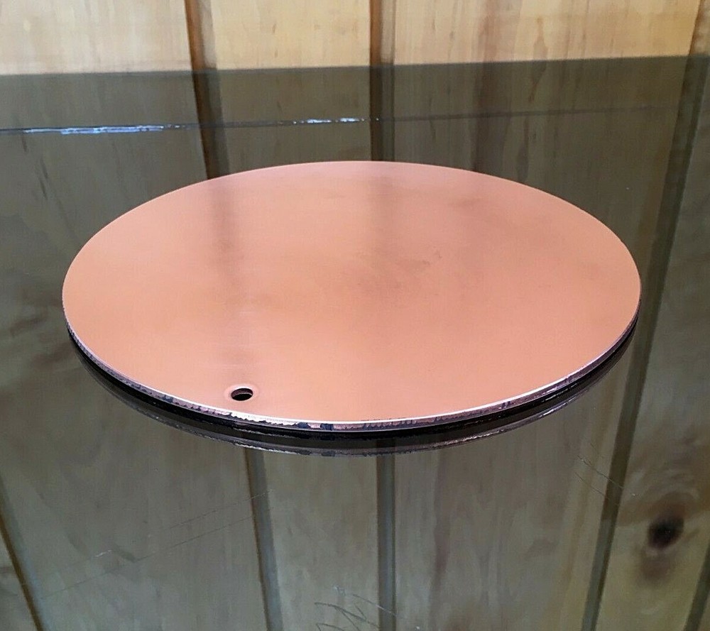 1/8” Thick Pure Copper Heat Diffuser 8” Round Stove Topper Defrost Plate