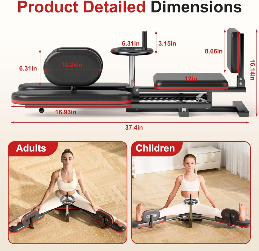 Leg Stretcher, 300LBS Stretcher Machine,210° Adjustable Split Machine for Ballet