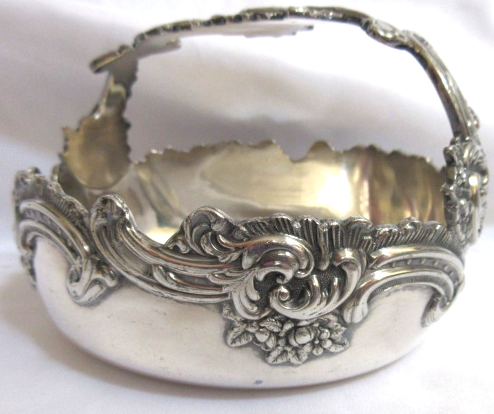 Antique Derby Silver Co Quadruple Plate Brides Basket Frame 1147