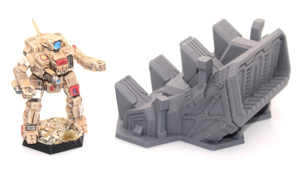 BattleTech Hexed  Fighter Launch Building  3D Printed