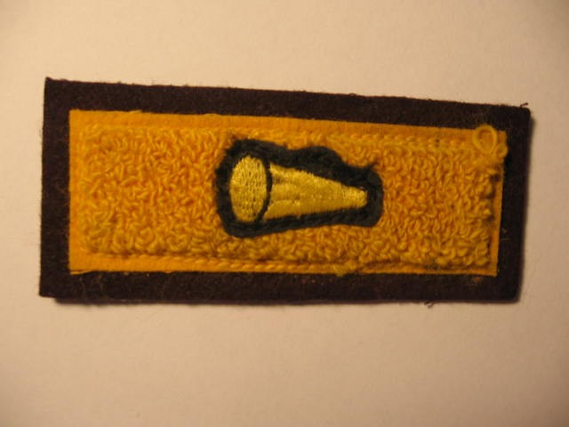 vintage handmade Cloth  patch Megaphone