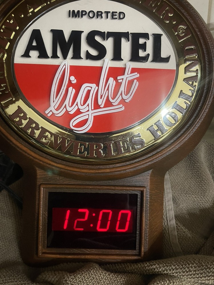 Amstel Light Imported Beer Sign Clock