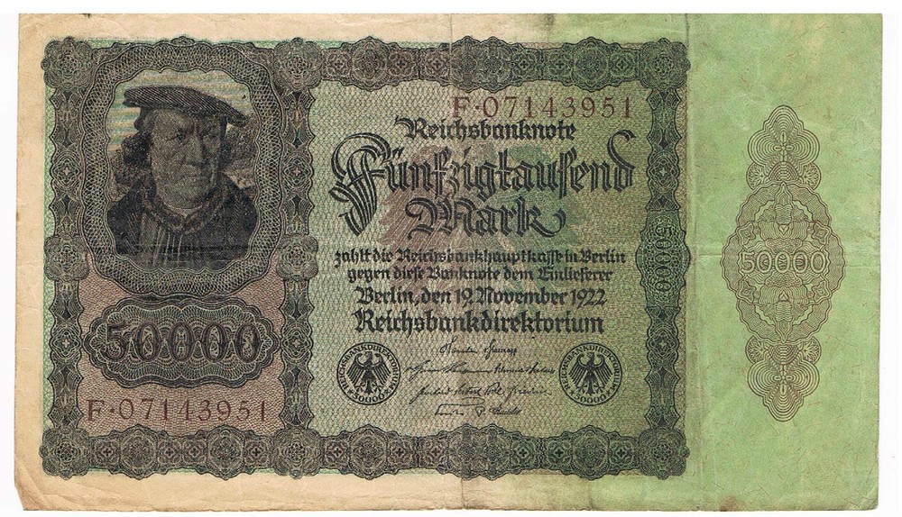 GERMANY - Huge Sized Banknotes - 1910-1923, Six Notes