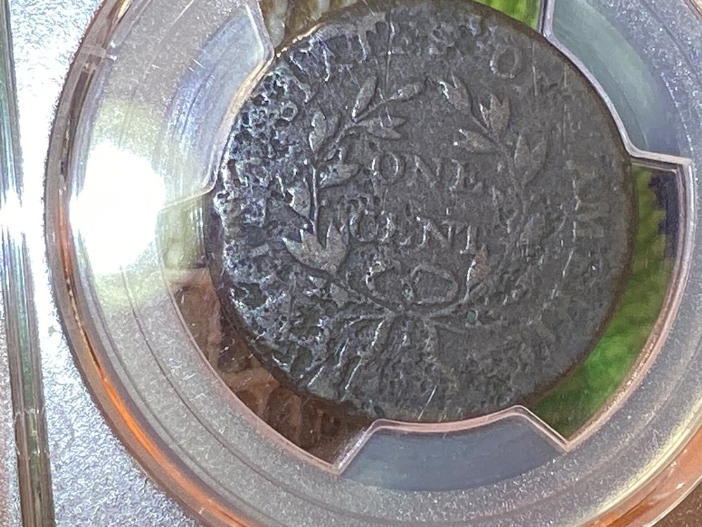 1802 Draped Bust Large Cent, PCGS Certified G Details, Environmental Damage