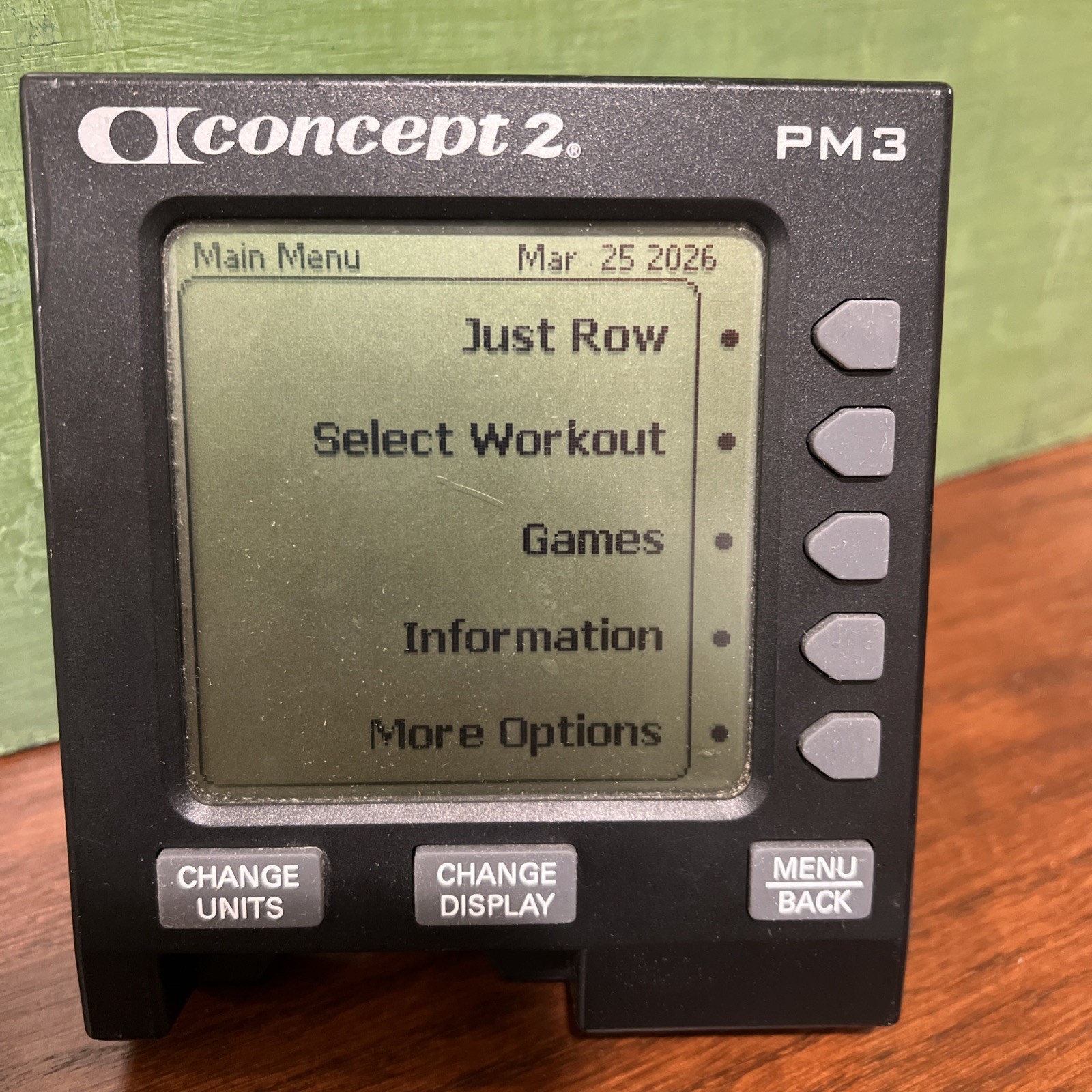Concept2 C2 PM3 Erg Rowing Row Monitor Screen Display Concept 2