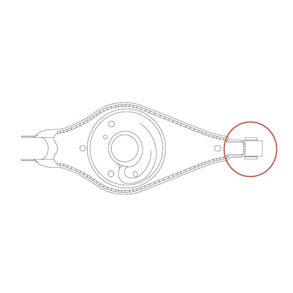 For CTR CTRGV0158 mounting, control/trailing arm GV0158 rear track control arm