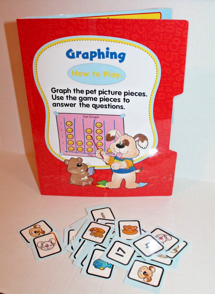 Graphing / Picture Graphs Math Folder Game Center Activity Grades 1-3