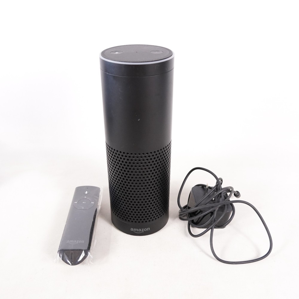 Amazon Echo 1st Generation Bluetooth Alexa Smart Speaker w/ Remote Black SK705DI