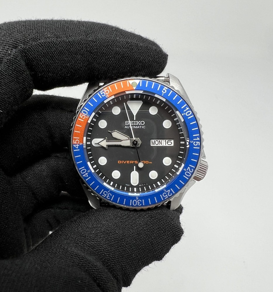 SKX007/SRPD Flat Bezel Insert - Blue/Orange/Silver - 5/55 - CT6108