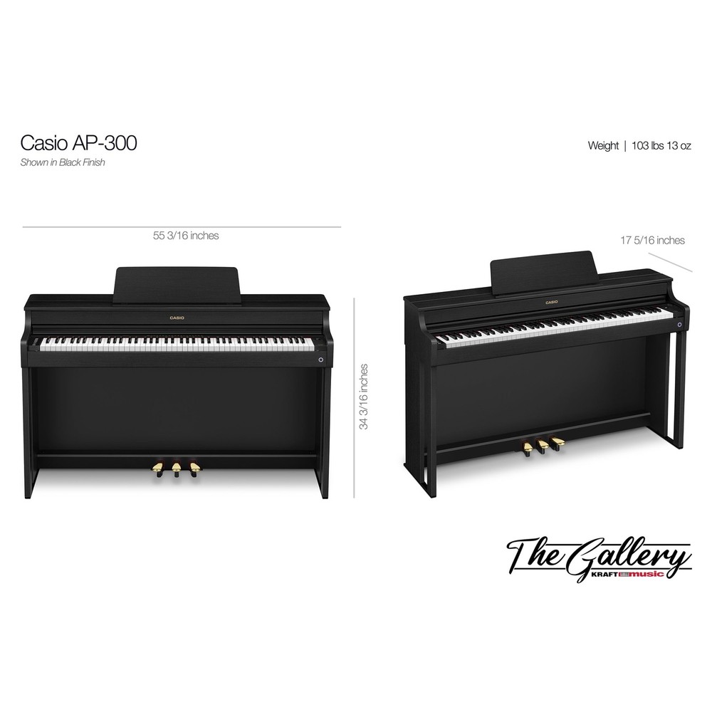 Casio Celviano AP-300 Digital Piano - White
