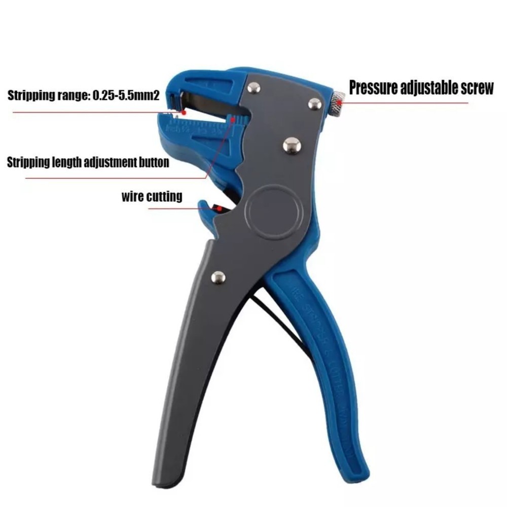 Automatic Wire Stripper Cutter Adjustable Electrical Cable Wire Stripping Tool-