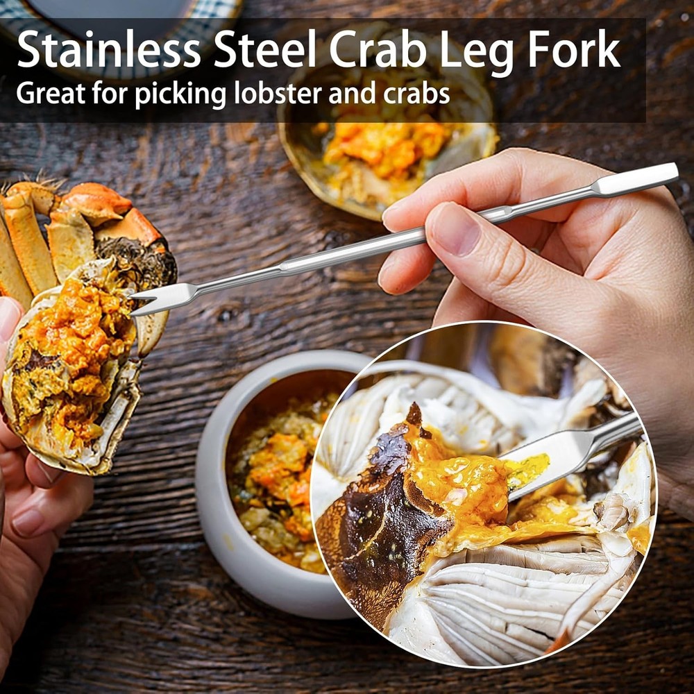 Professional Seafood Cracker and Sheller Set: 9 Durable Tools for Easy Serving