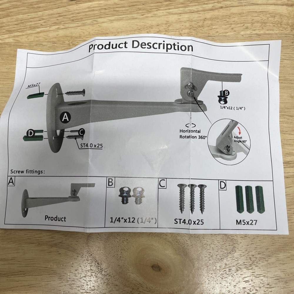 Mini Projector Wall Mount/Projector Hanger/CCTV Security Camera Housing Mount...