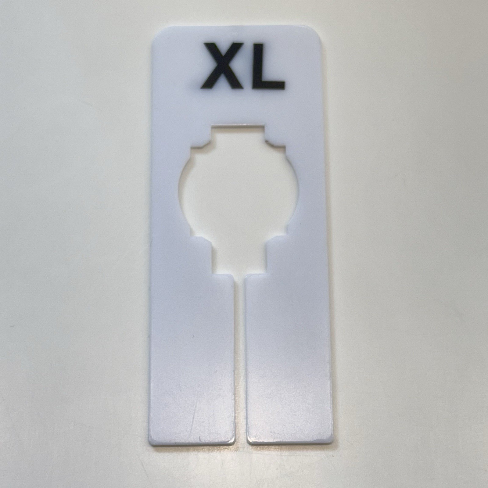 5 Pieces Set Clothing Rack Rectangular Size Divider XS S M L XL Retail Hanger