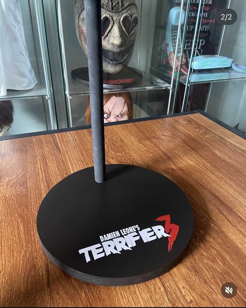 Terrifier 3 Mask Display Stand Made To Order