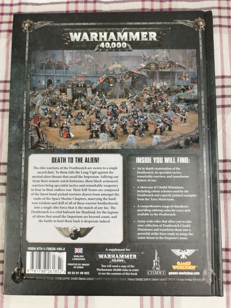 Warhammer 40,000 - Codex - Deathwatch - Book / Guide Hardback