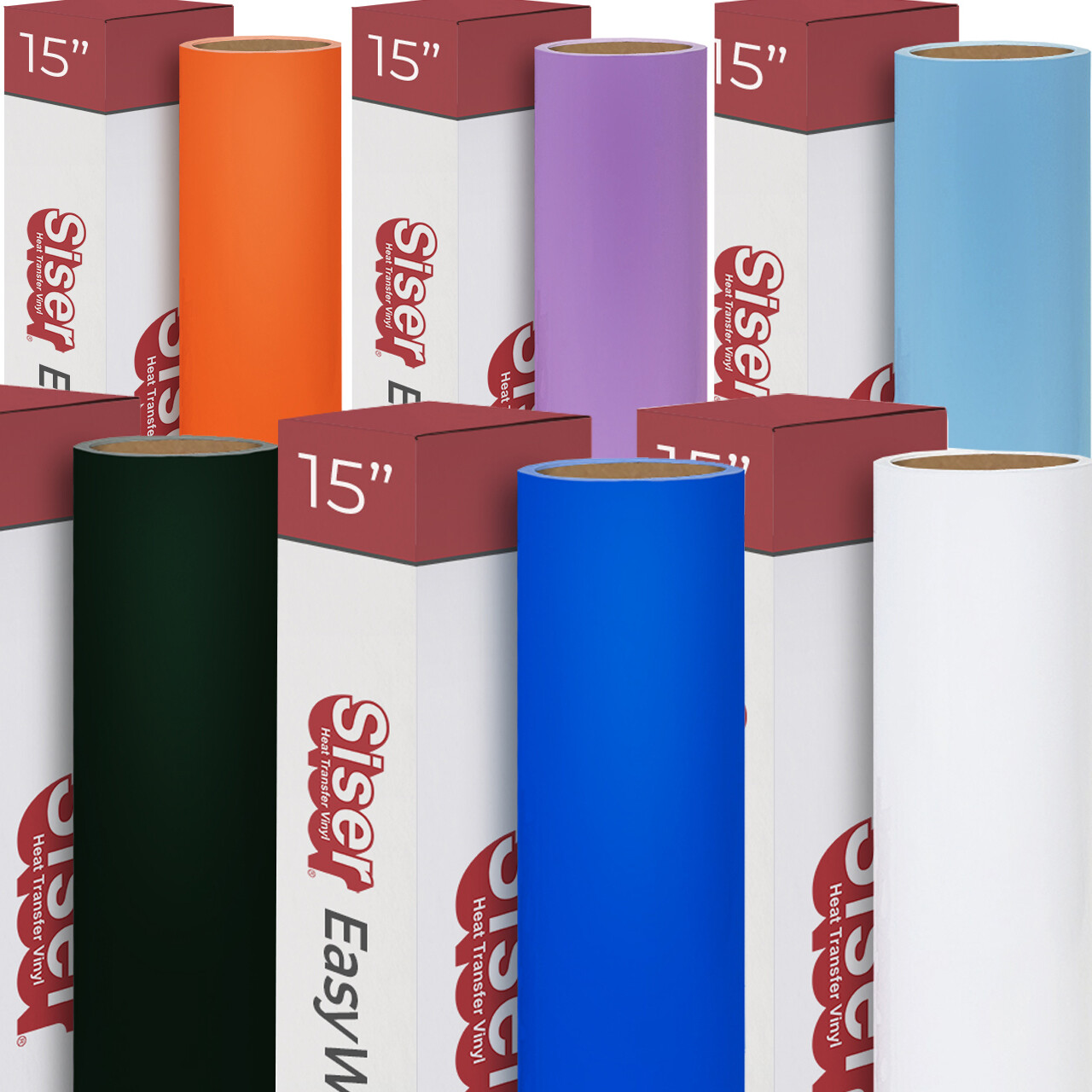 SISER EasyWeed Heat Transfer Vinyl HTV - 15" x 5 Yard Roll T-shirt Vinyl, FRESH