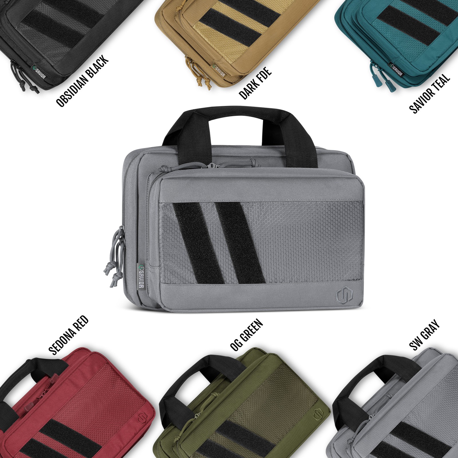 [SAVIOR] Specialist Series Double Pistol Bag 2 Handgun Revolver Mag Storage Case