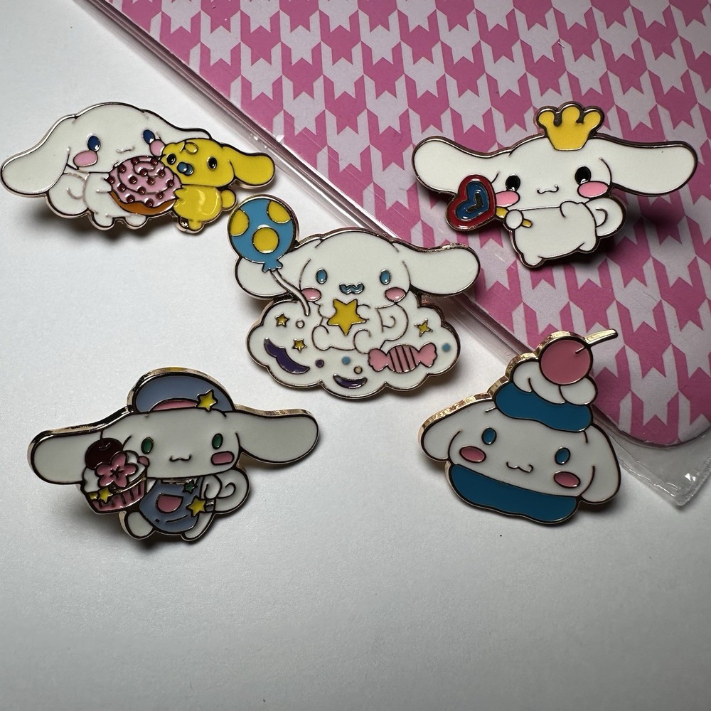 Cinnamoroll Enamel Pins New Never Worn Lot Of 5!!