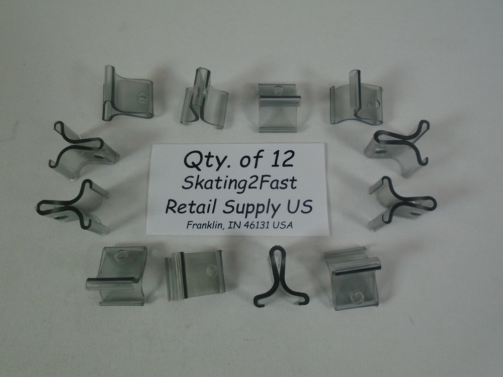 Hinged Ceiling Grid Clip Clear Track Plastic Snap Hook Clip Retail Store Supply