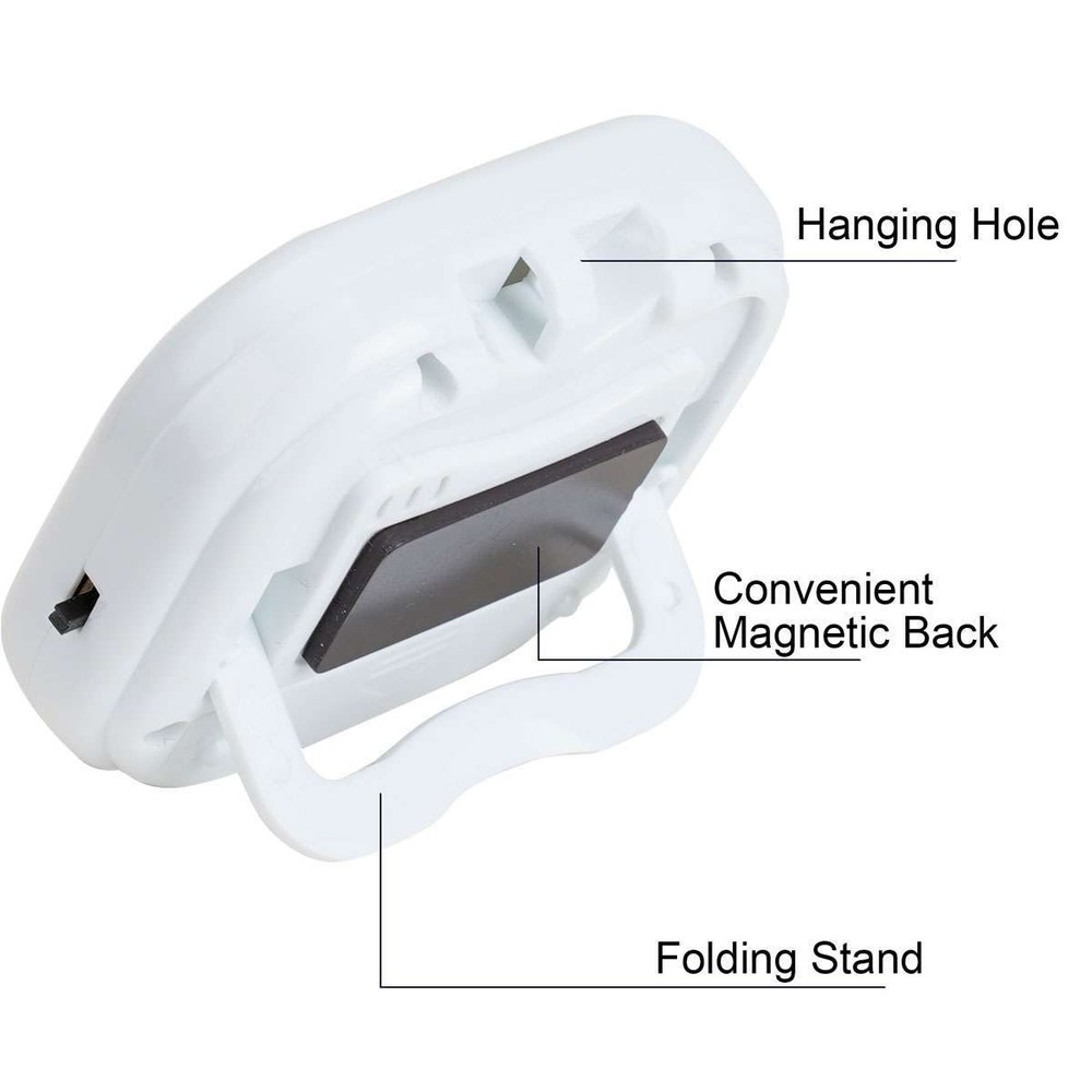 Kitchen Timer Magnetic LCD Digital Countdown Stopwatch With Stand Alarm Clock US