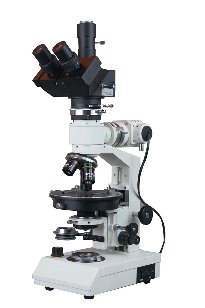 Professional Polarizing Microscope , Epi/Trans Illumination & 10MP Camera USB