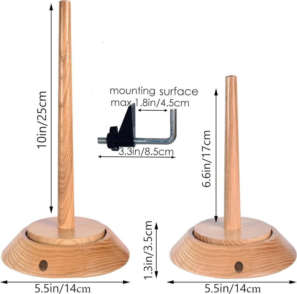 Versatile Yarn Spool Rack - 22 lb Capacity with Effortless Assembly & Stability