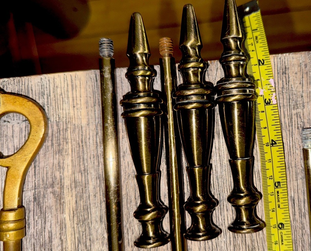 Vintage Second-Hand Four Piece Fireplace Tools
