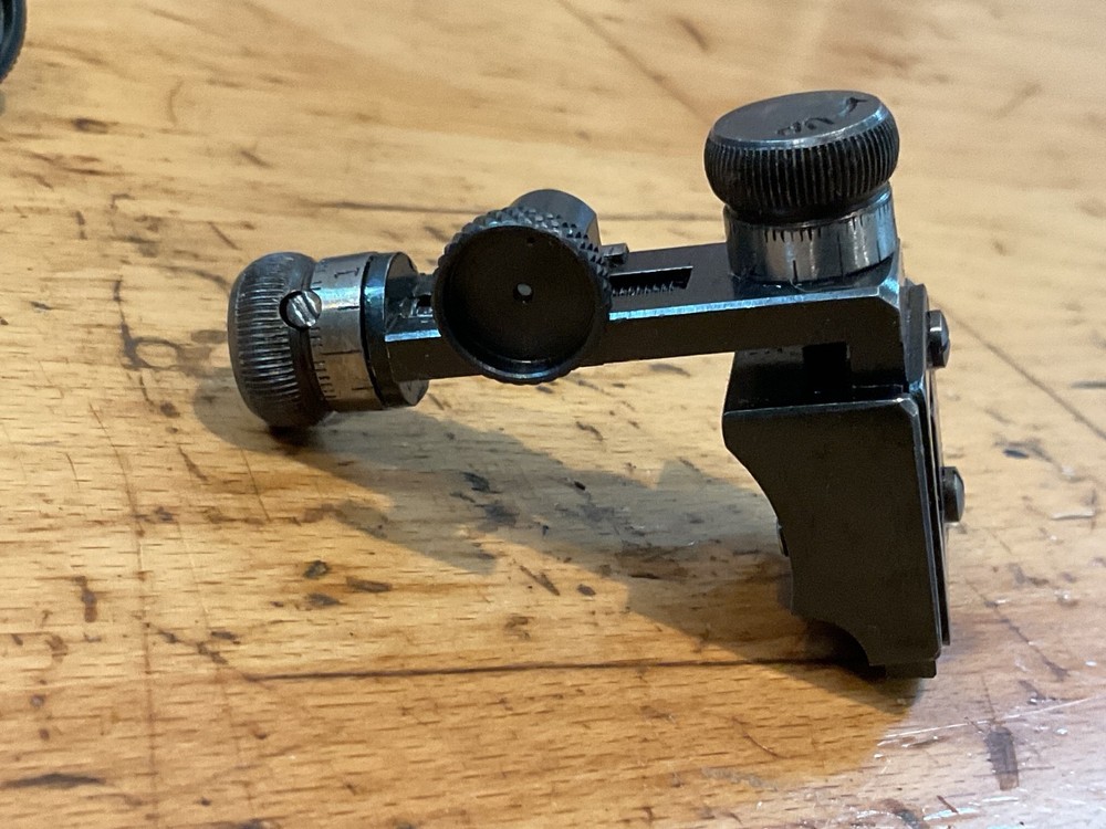 Redfield Model No. 70 Micrometer Receiver Peep Sight – Target Knobs Vintage USA