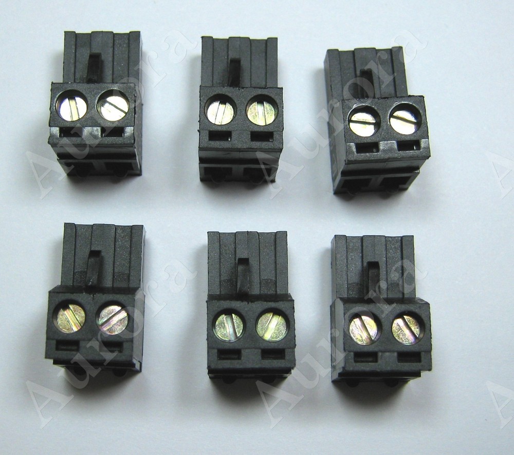 (6) 2 Pin / Pole - 5.08mm - Pluggable Connector - Terminal Block - Phoenix Plug