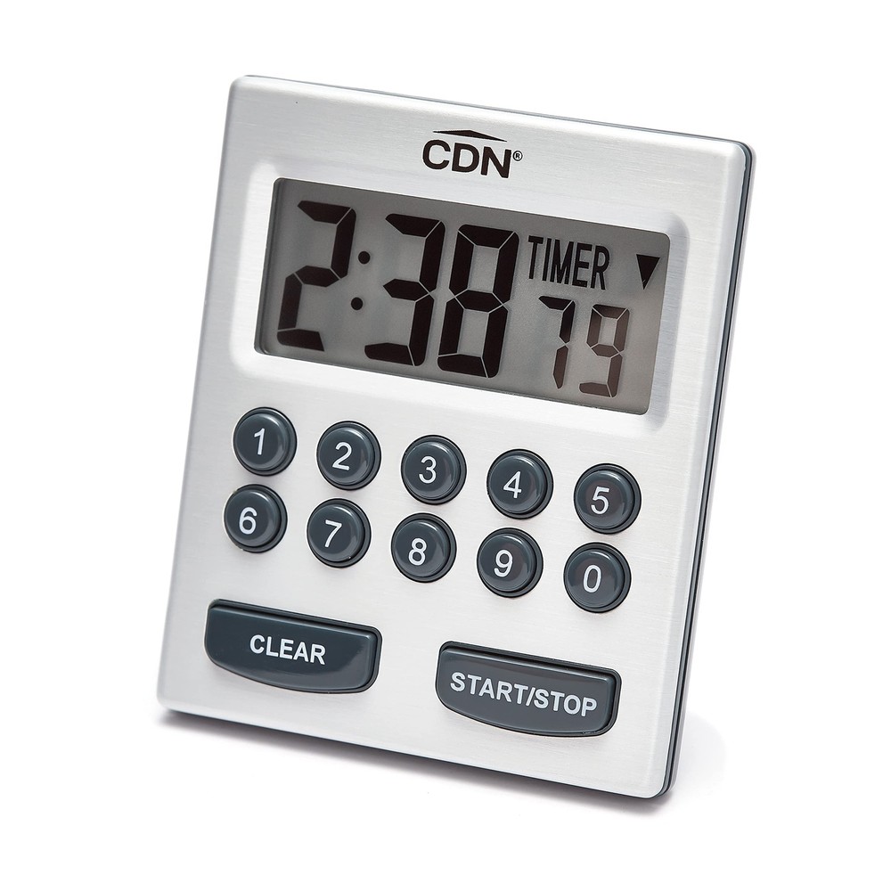 CDN Direct Entry 2- Alarm Digital Kitchen Timer | Counts Up & Down, 10 Hours ...