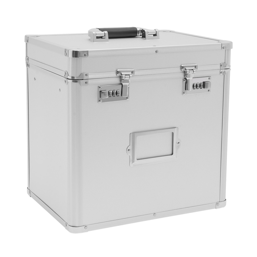 Fireproof Document Box with Lock File Storage Organizer Box Waterproof Safe Box