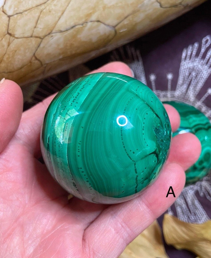 Malachite Sphere, Green Sphere, All Natural, Metaphysical