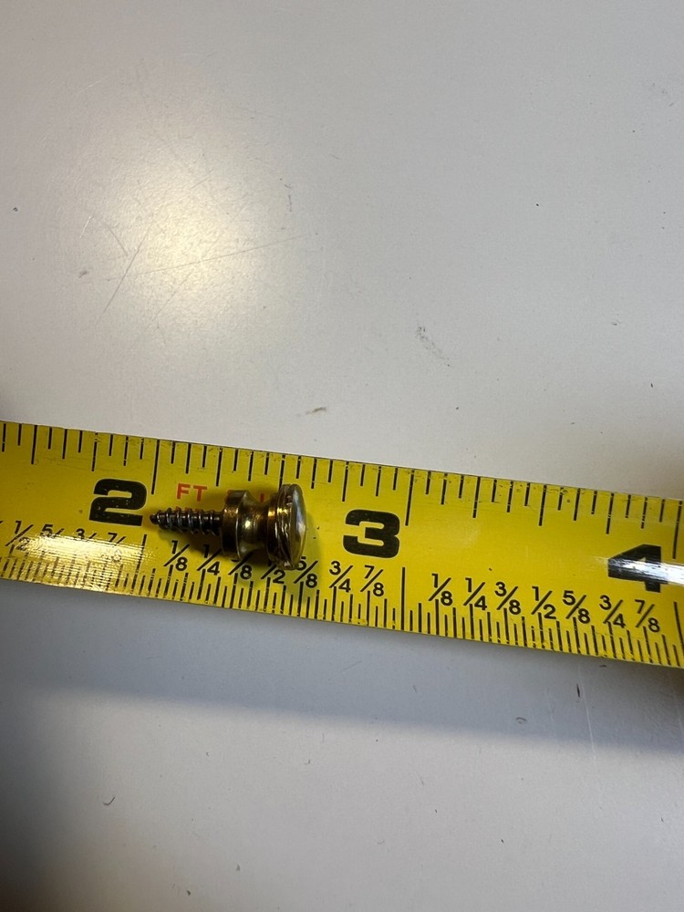 10: Tiny Small Vintage Mid Century Solid Brass Feet Knobs Handles Screw Hardware