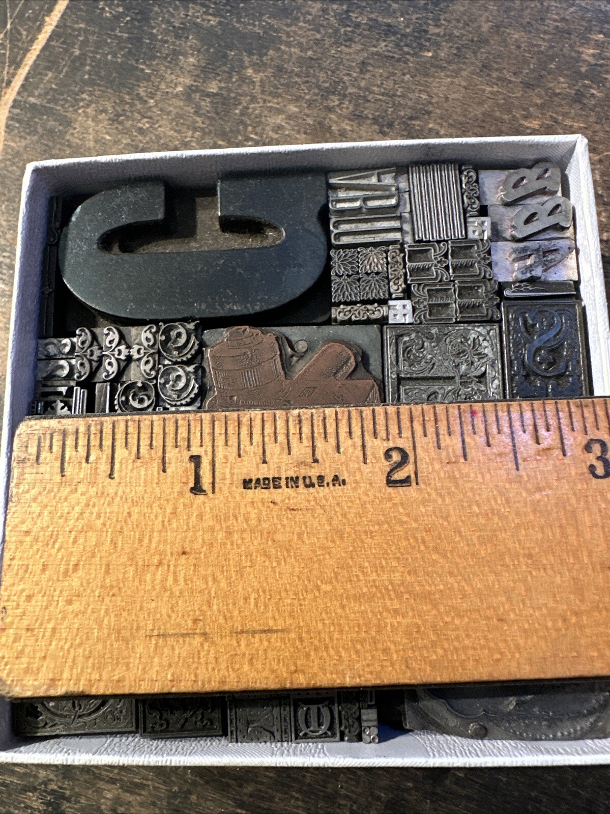 Printing Blocks Lead Ornamentals Borders Dingbats. Beautiful Variety!! #QQ