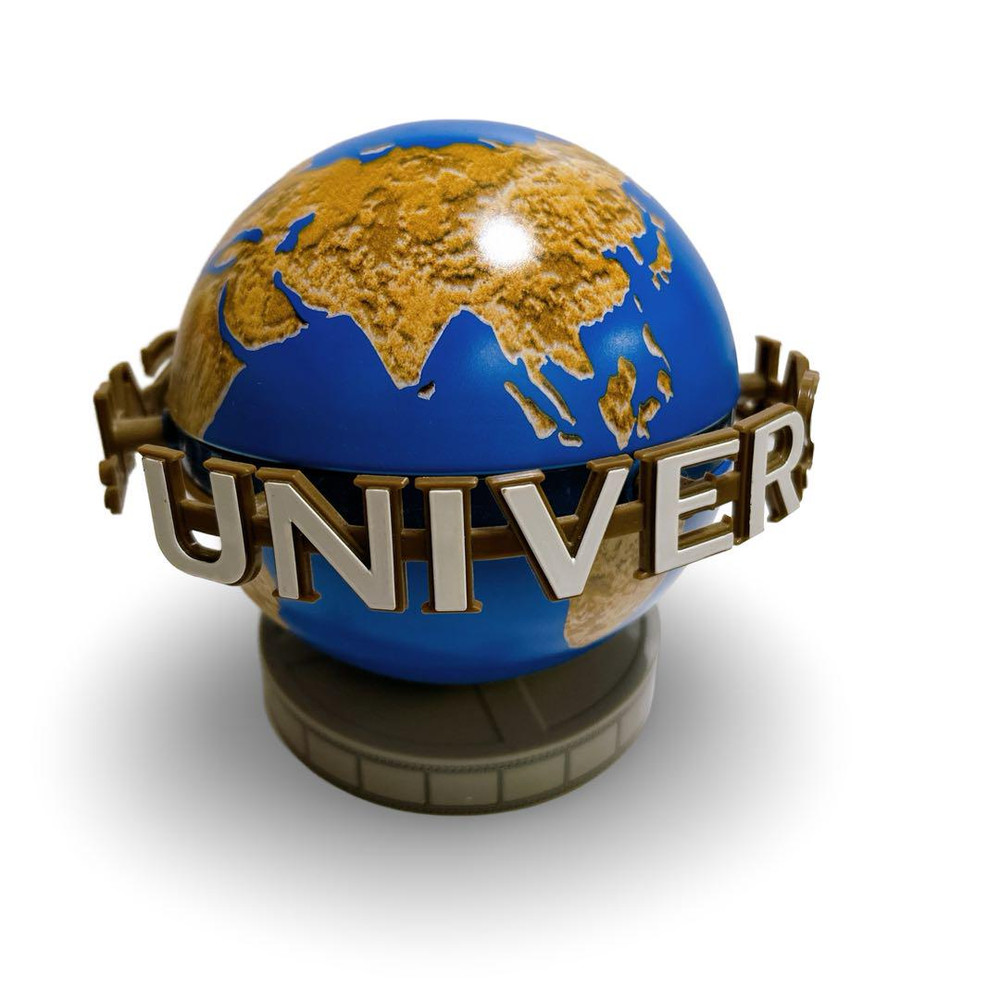 Universal Studios Japan Globe Empty Cookie Tin Souvenir Container Used