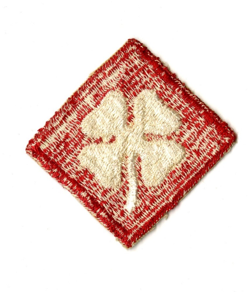 Fourth Army White Back Patch WWII Vintage Pearl Harbor Pacific Training