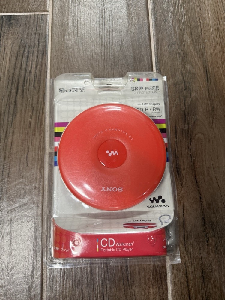2005 Sony CD Walkman - Personal CD Player - Orange (D-EJ001/D)