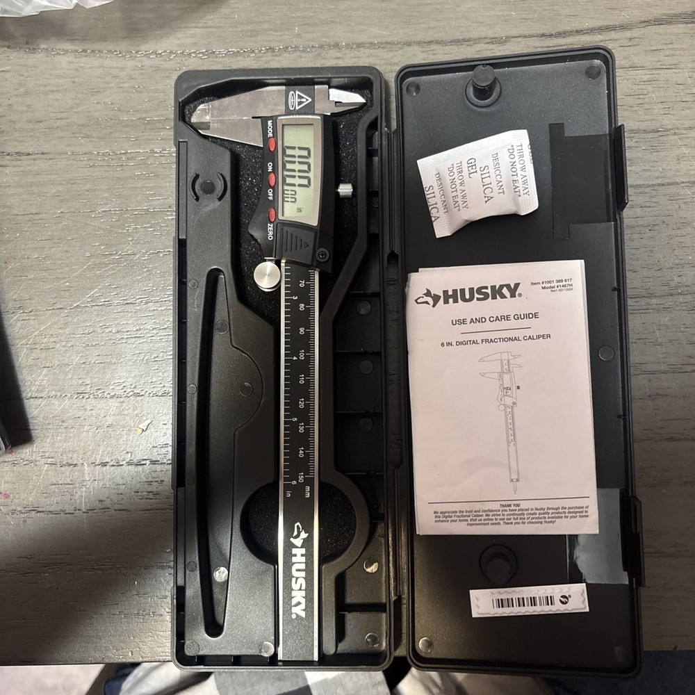 Husky 6" Digital Fractional Caliper.