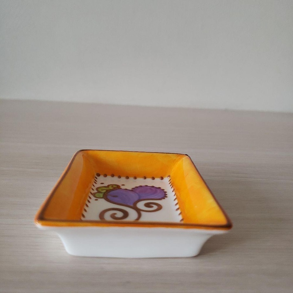 Soizick Square Plate Tray Orange 8x5.3cm