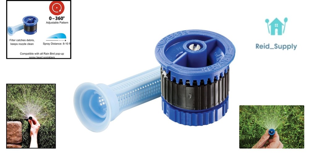 Precision HEVAN10 Spray Nozzle: Adjustable 0°-360° Pattern, 8' to 10' Coverage
