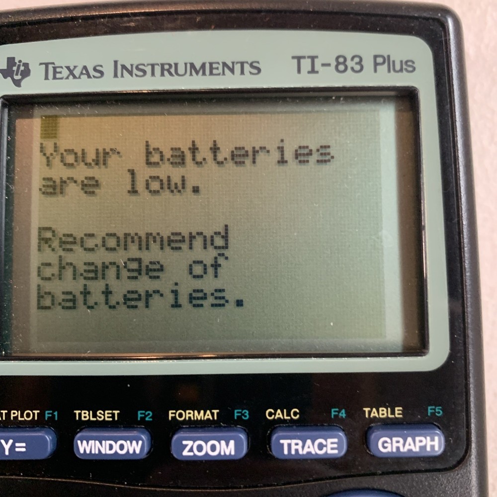 Texas Instruments TI-83 Plus Calculator with Cover - Tested & Working