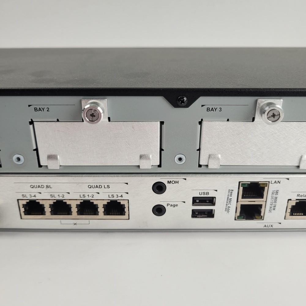 Mitel 50006791 5000 HX Processor Module Controller Base Rack, 24VDC, 6A. - USED