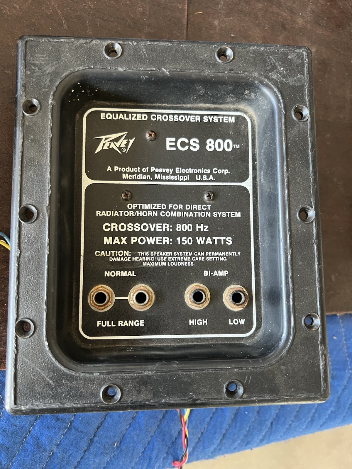 Lot of 3 Vintage Peavey Speaker Crossover Connector Boxes for parts or repair