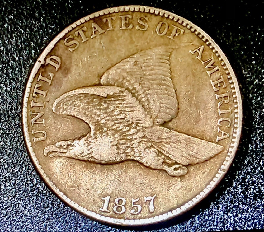 1857 Flying Eagle Cent DDO FS -102, Snow 15