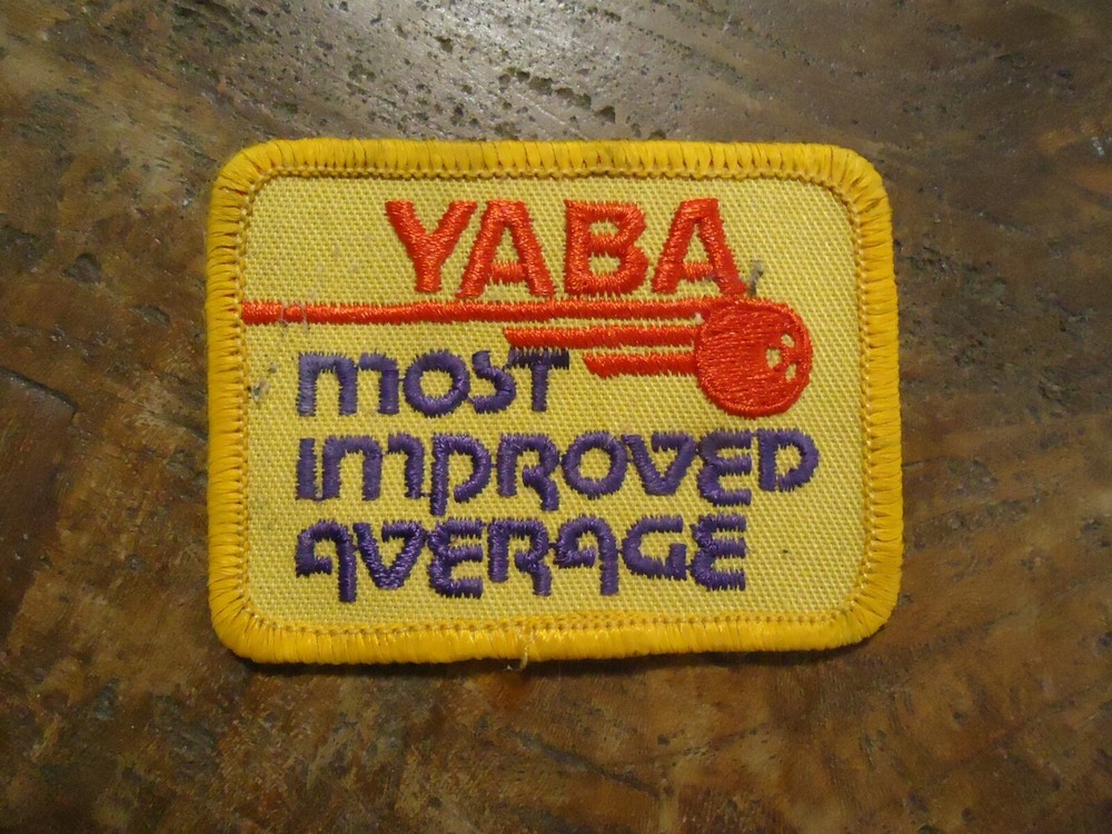 Vintage Youth BOWLING Patch YABA MOST IMPROVED AVERAGE