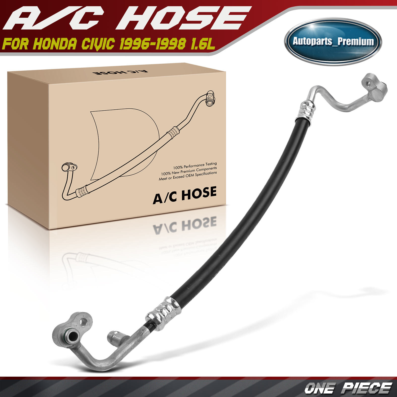 A/C Refrigerant Hose Discharge Line for Honda Civic 1996-1998 1.6L 80315S01A01