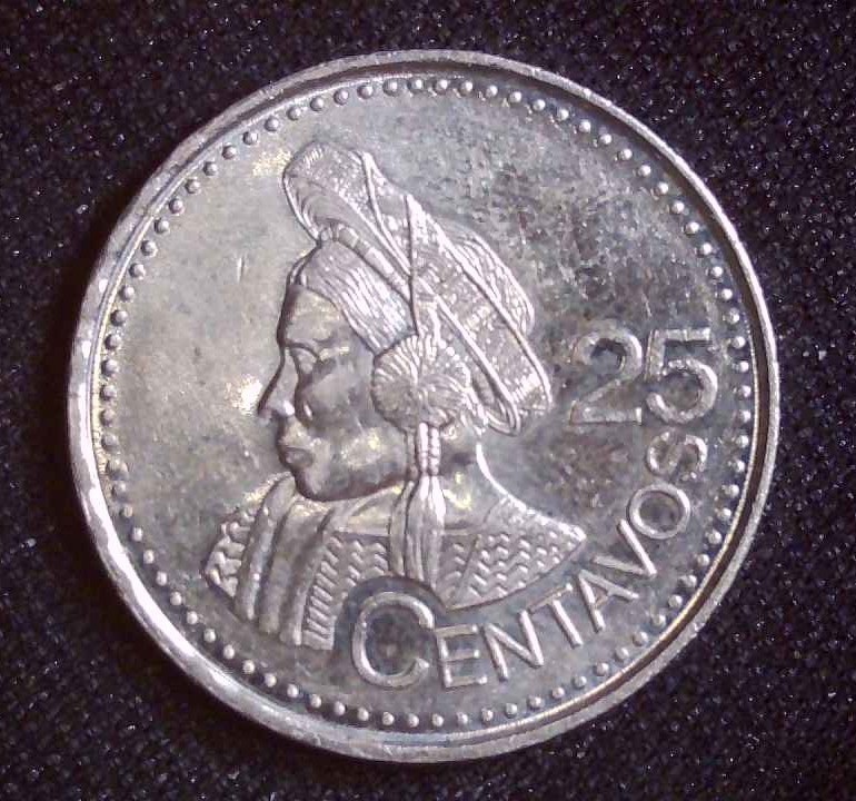 2000 Guatemala 25 Centavos